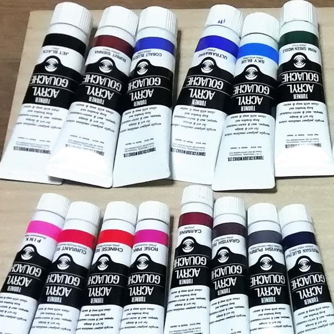 アクリルガッシュ　リキテックス　ターナー　他　芸大　美大