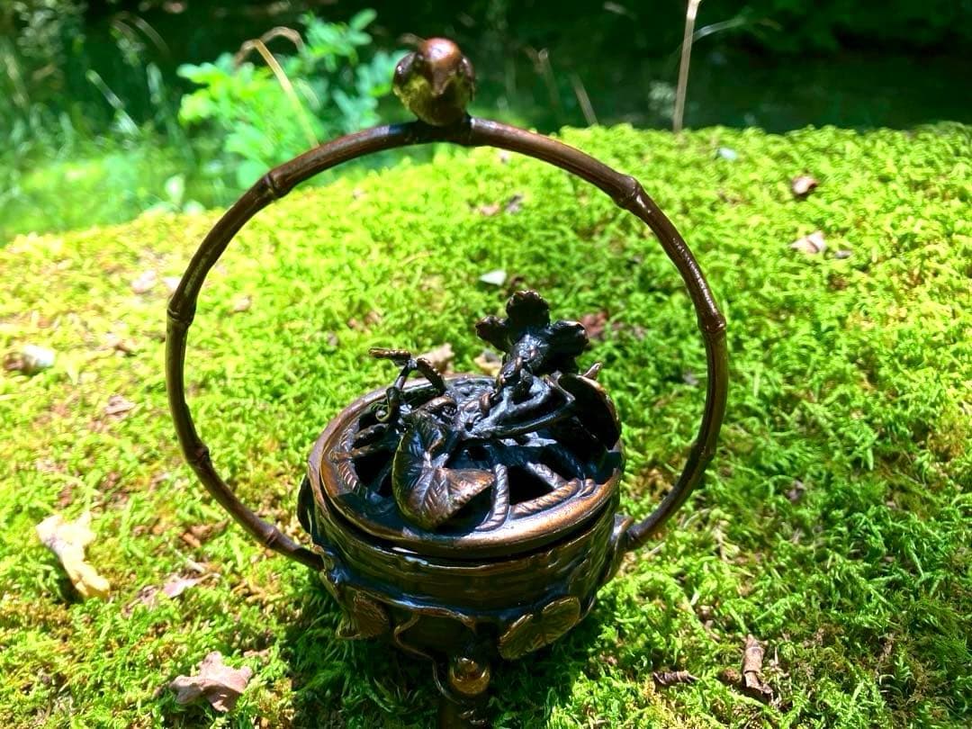 アートオブジェ 花篭香炉