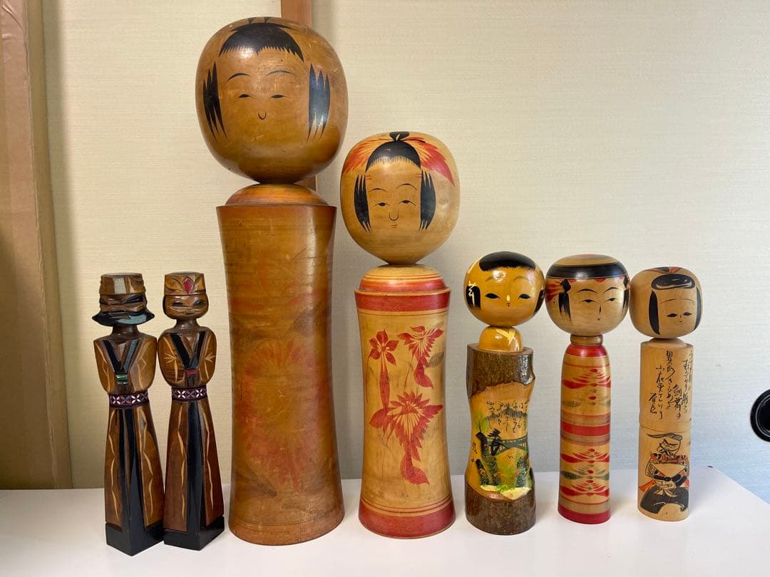 貴重！　伝統こけし　大中小　民芸品　多数　骨董　antique 京都