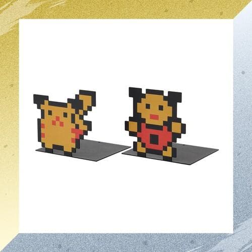 ブックエンド2個セット ゲームドット ピカチュウセット ゲンガーセット