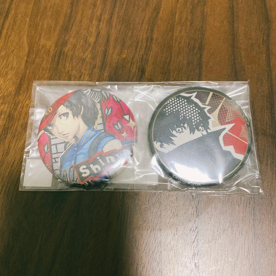 ペルソナ5 楽天コレクション 缶バッチ 信也 主人公