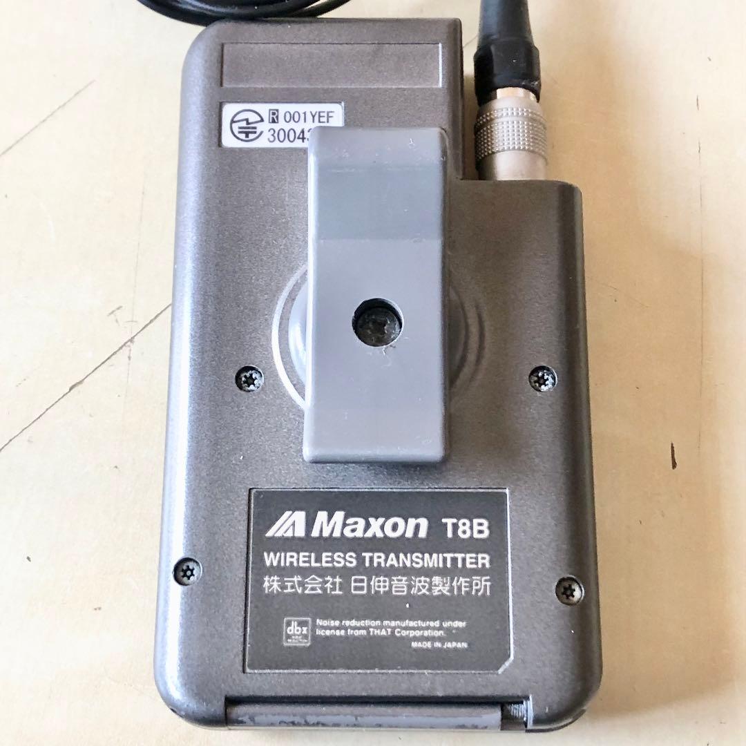 Maxon T8B ワイヤレストランスミッター ピンマイク付 4台セット