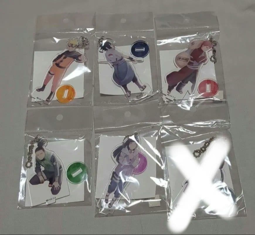 [新品]６種セット NARUTO J WORLD 絆 アクリルチェーン アクスタ