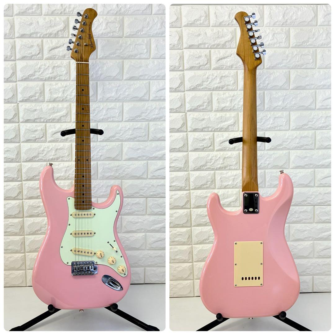 Bacchus BST-1-RSM/M SLPK バッカス エレキギター ピンク