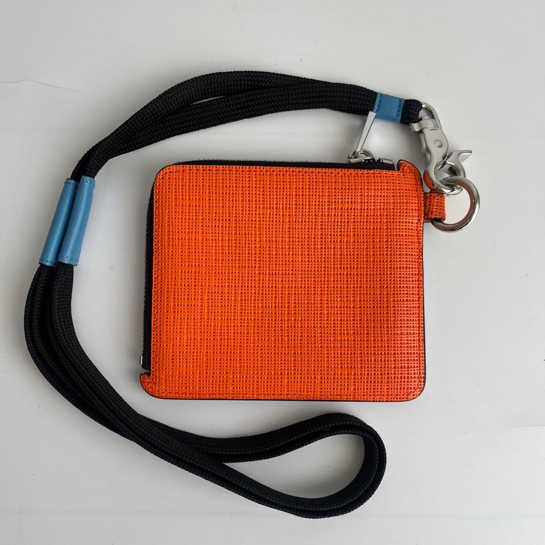 未使用級✨　MARNI ケース　ネックポーチ　ポーチ　バイカラー　レザー