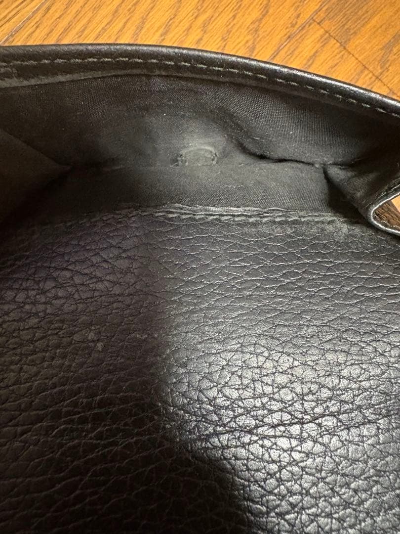 hiro様　グッチ　折り財布　GGマーモント　Wホック　レザー　ブラック　黒