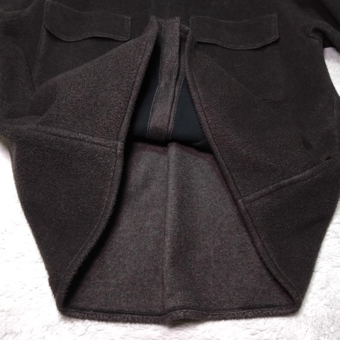 YOKEヨーク　フリースシャツ　黒　２サイズ　ふわふわ　日本製 YK22AW