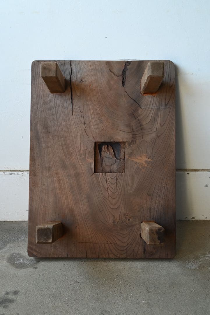 アンティーク 古家具 古道具 無垢材 座卓 ローテーブル 展示台 花台 欅