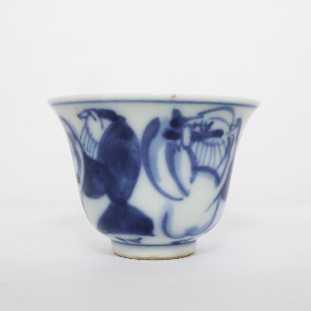 大日本永楽造 急須 湯呑み5客 セット 金彩 染付