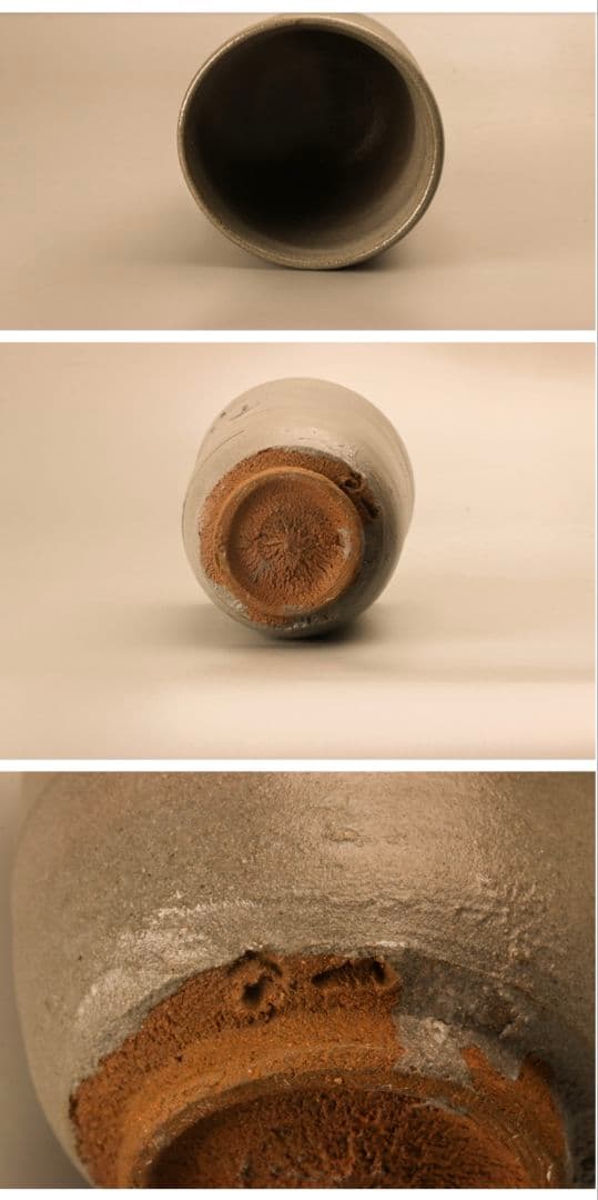 西岡小十 唐津焼 湯呑 絵唐津湯呑茶碗 共箱 共布 栞 本物保証