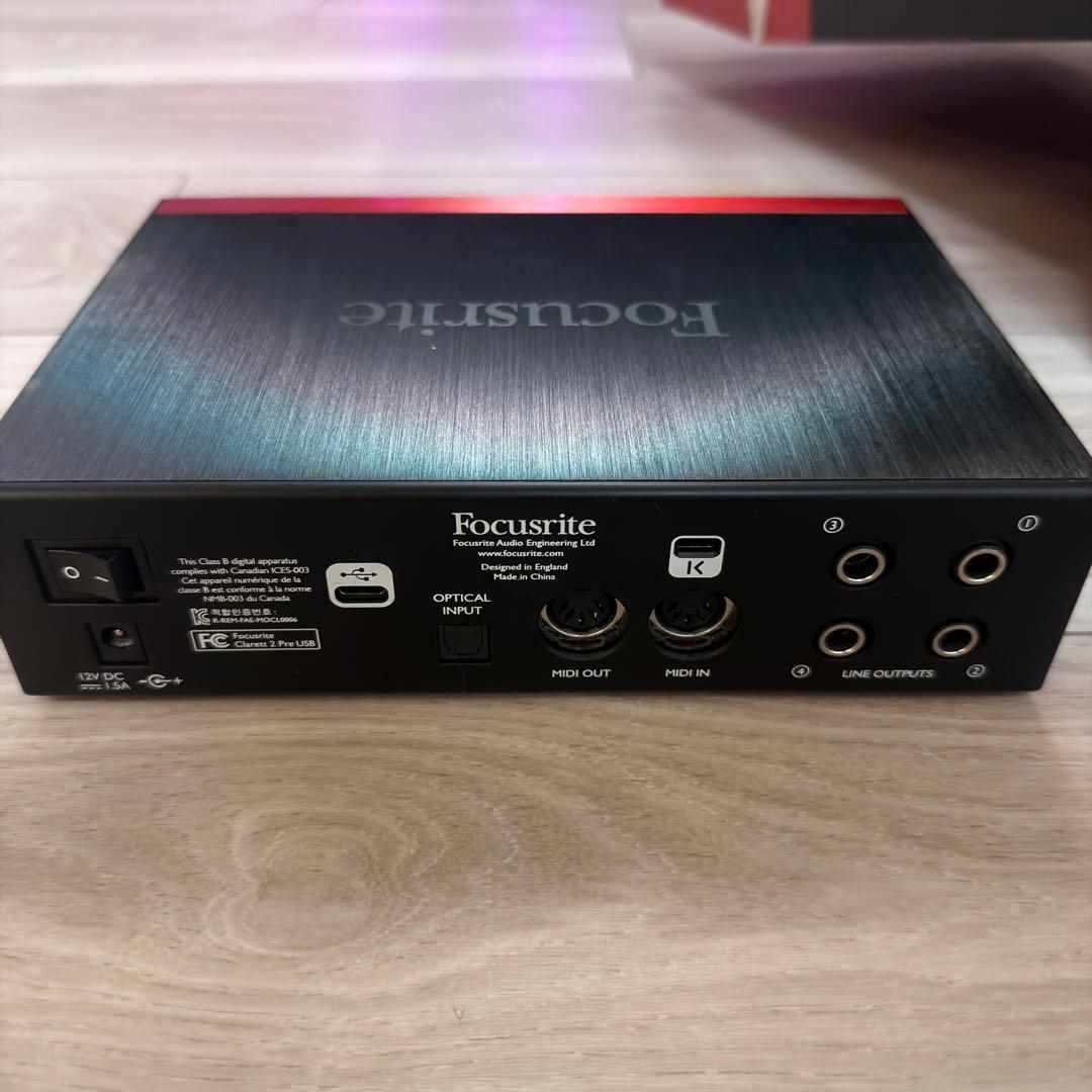 DTM・DAW Focusrite Clarett 2Pre USB