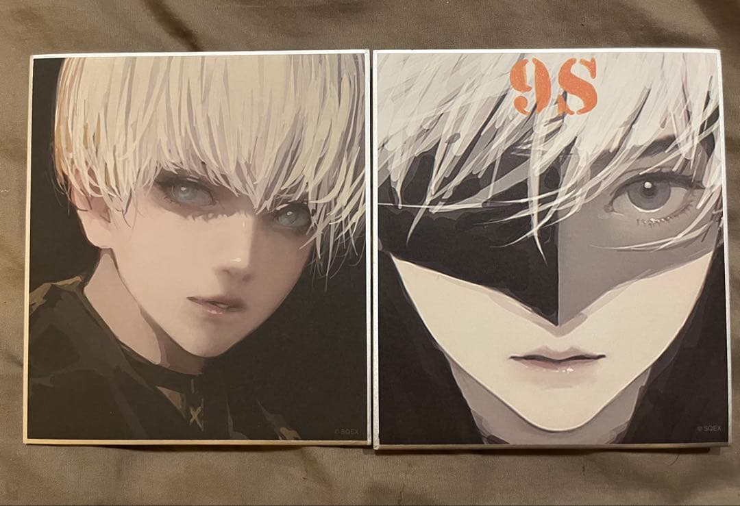 NieR 消セナイ記録 ミニ色紙 色紙 9S 全2種 コンプリート