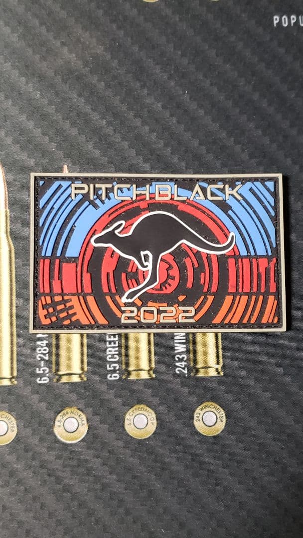 実物　PITCH BLACK 2022 参加部隊ワッペン