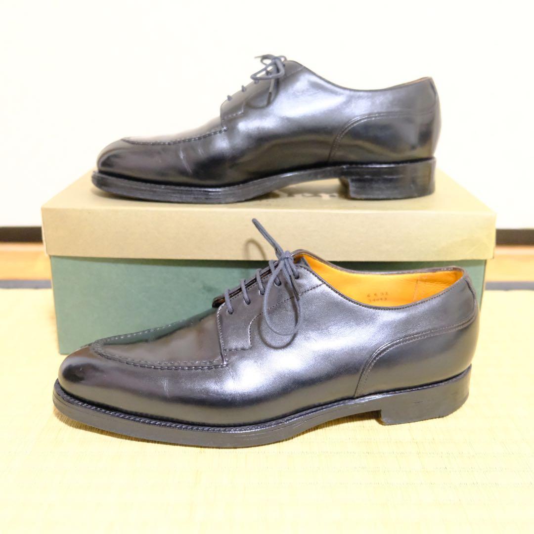 旧ロゴ エドワードグリーンDoversブラック6E 32 英国製