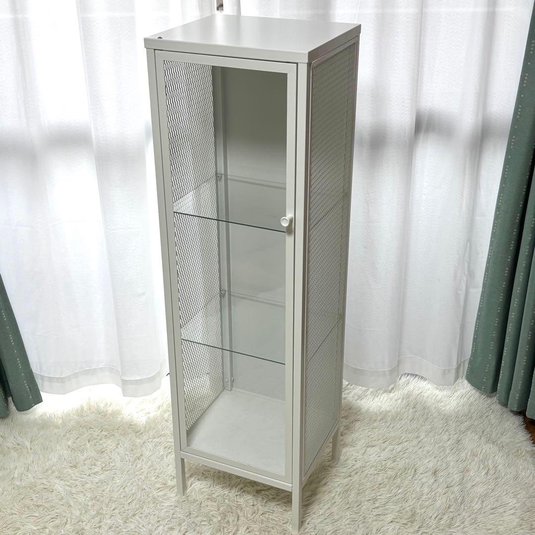IKEA BAGGEBO バッゲボー ガラス扉 キャビネット 完成品