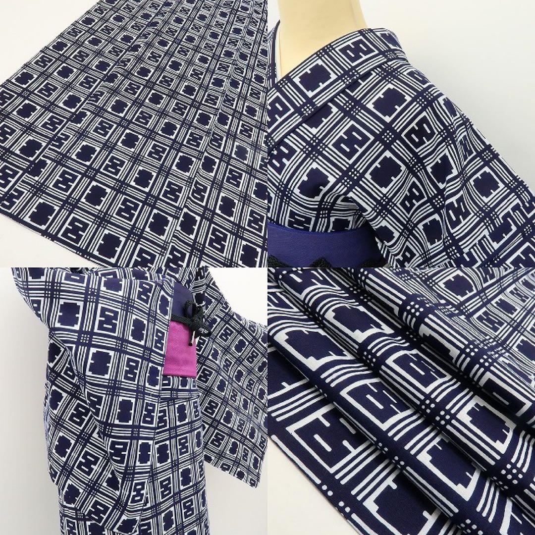 けいちゃん✺美品 竺仙 トールサイズ 仕付け糸付き 高級浴衣 A2699