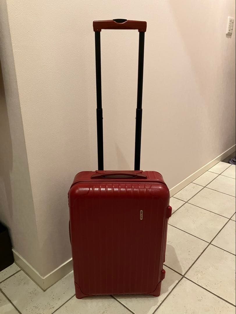 【訳あり】リモワ　サルサ　2輪　機内持込サイズ　レッド