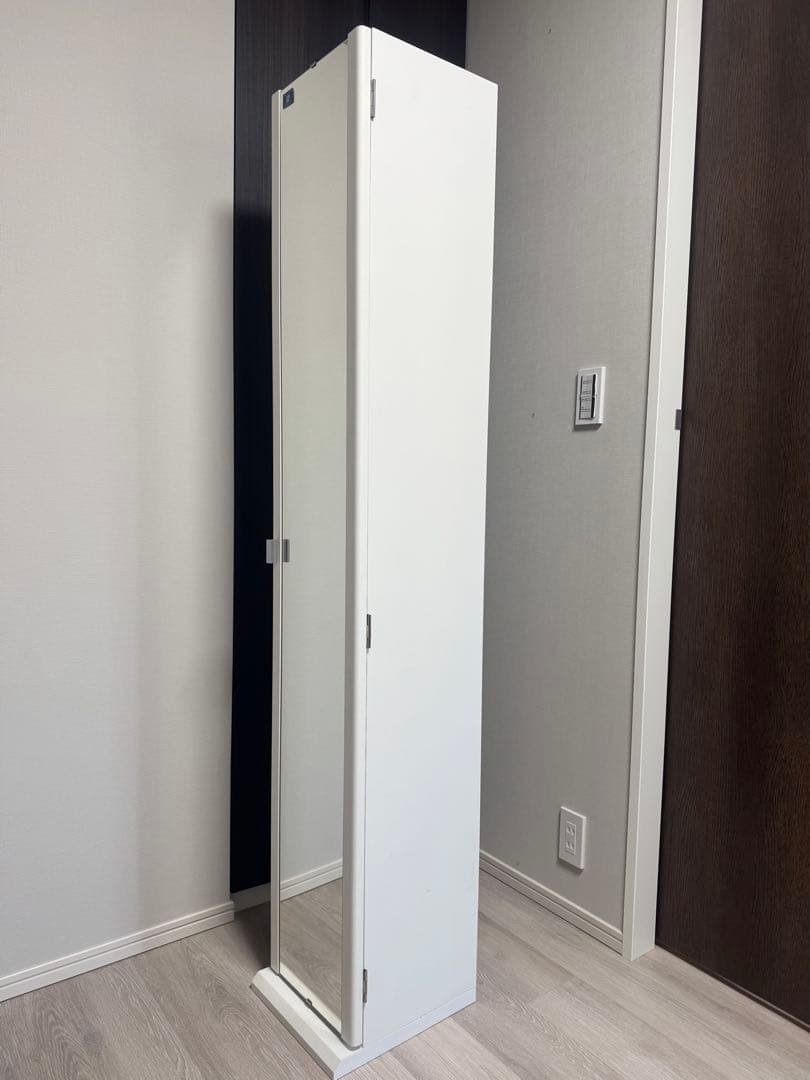 塩川光明堂 メイクタワー メルヴィ 姿見　メイク収納　ミラー付き収納