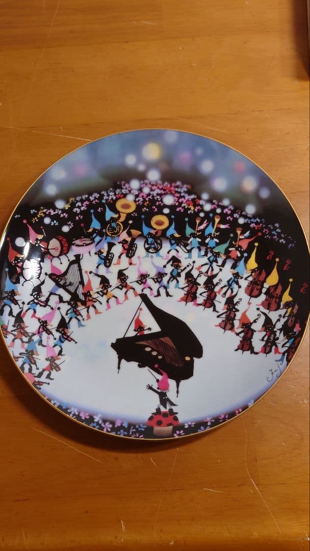 藤城清治　HOYA 飾り皿　4枚セット