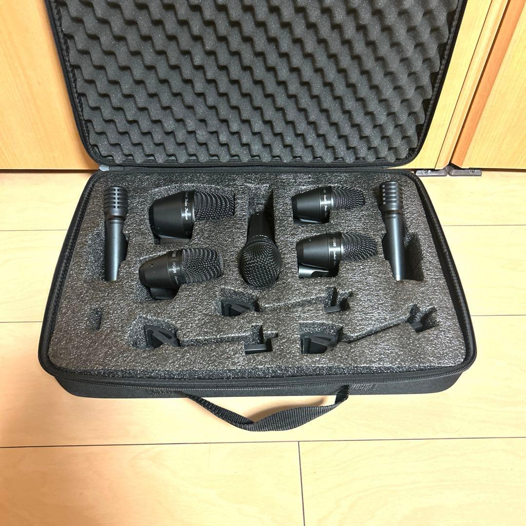Shure PG Alta™ ドラム用マイクロフォン7本キット ケース付き