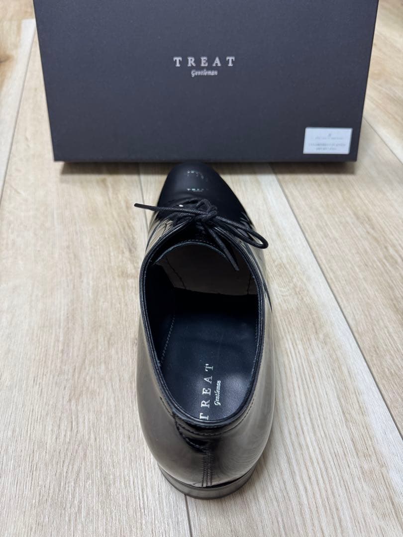 TREAT ドレスシューズ 黒エナメル 結婚式 ※使用してます サイズ:9