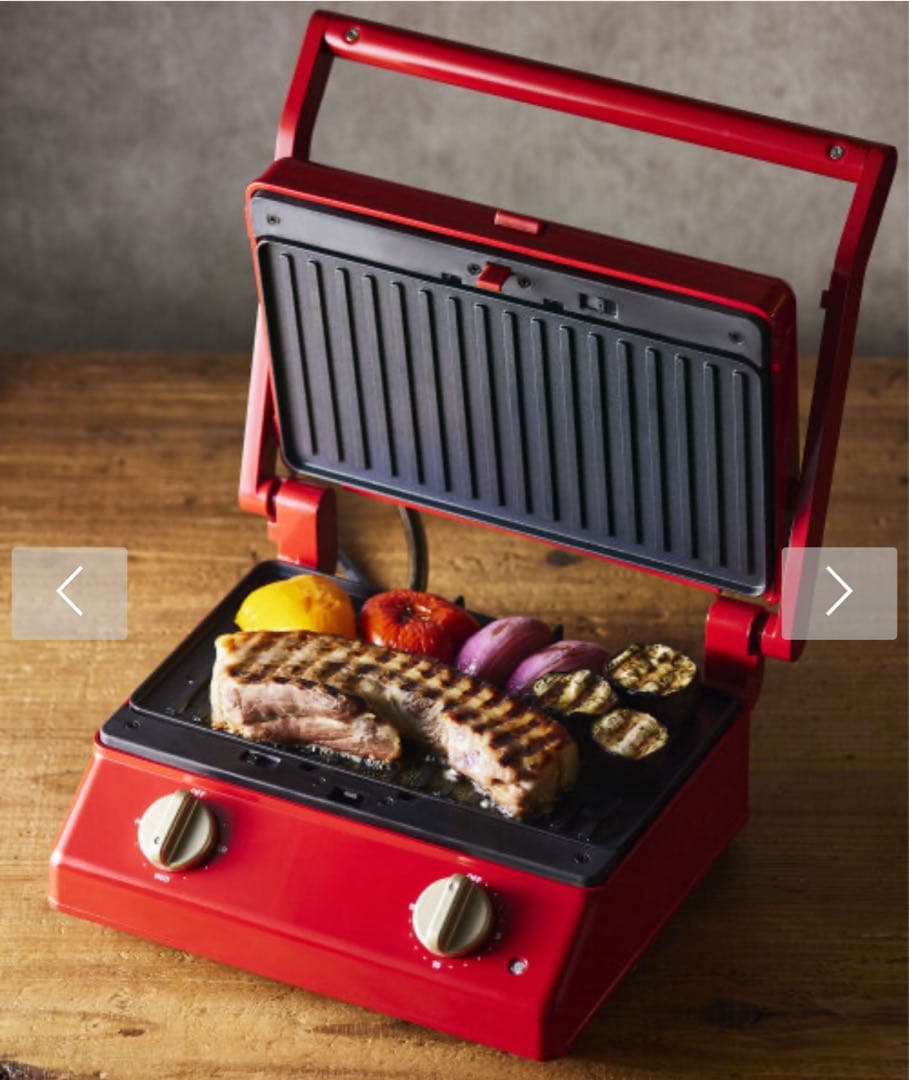 新品・未開封【BRUNO】グリルサンドメーカー ダブル レッド