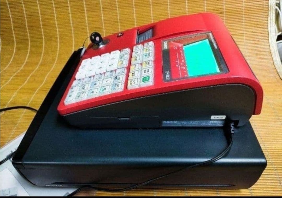 カシオレジスター　TE-300　フル設定無料　 送料無料人気機種　222251