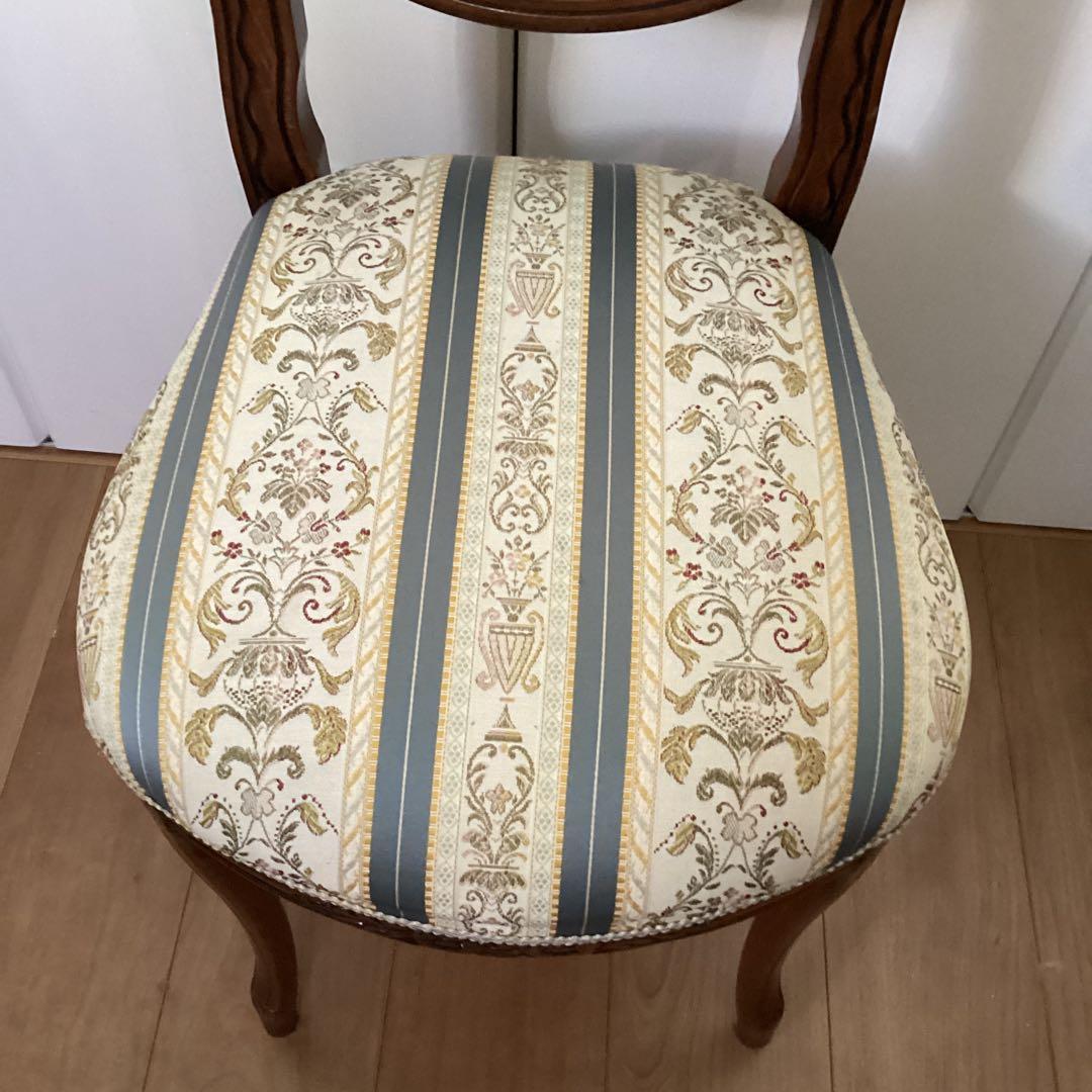 イタリア アンティーク ドールチェア ダイニングチェア 椅子 ロココ 姫系