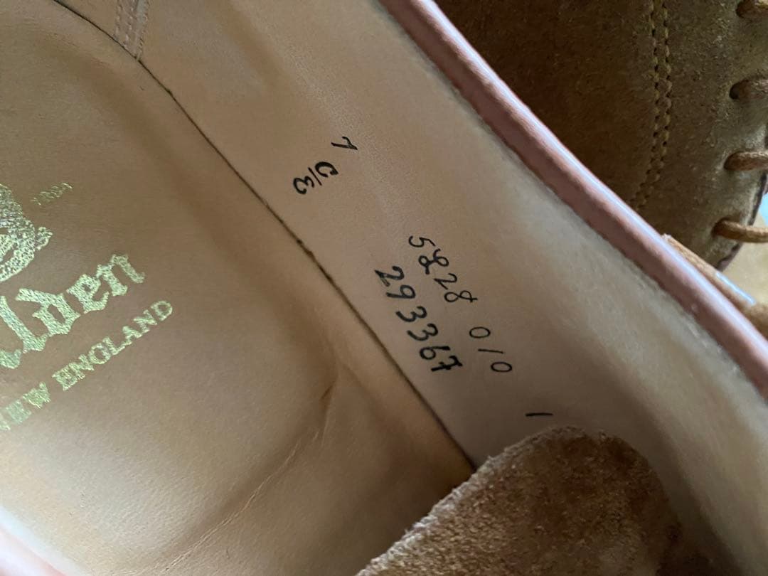 Alden 29336F アンラインド　スエード　7E