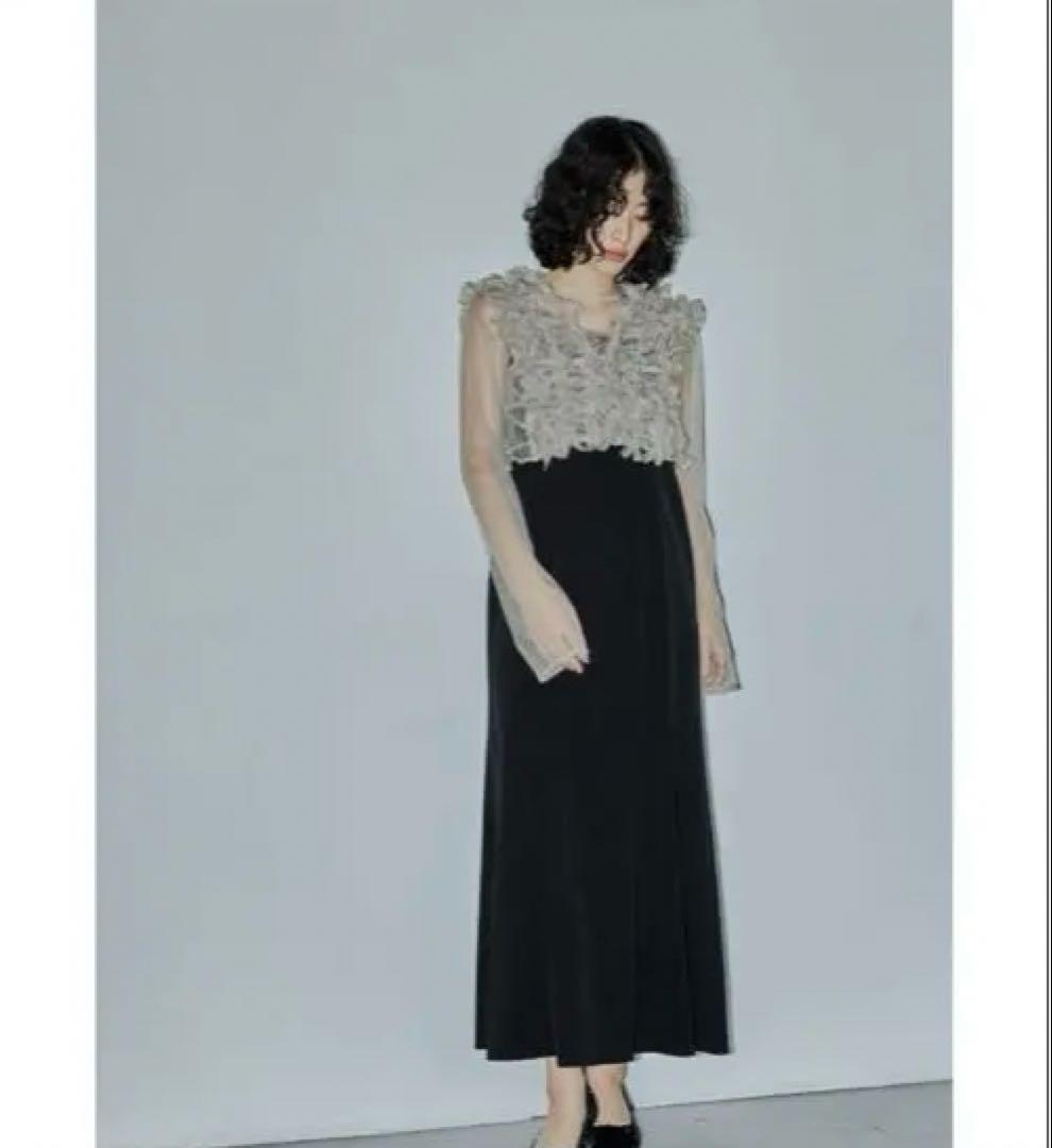 atlo オケージョンドレスフリルボレロ 3点セット