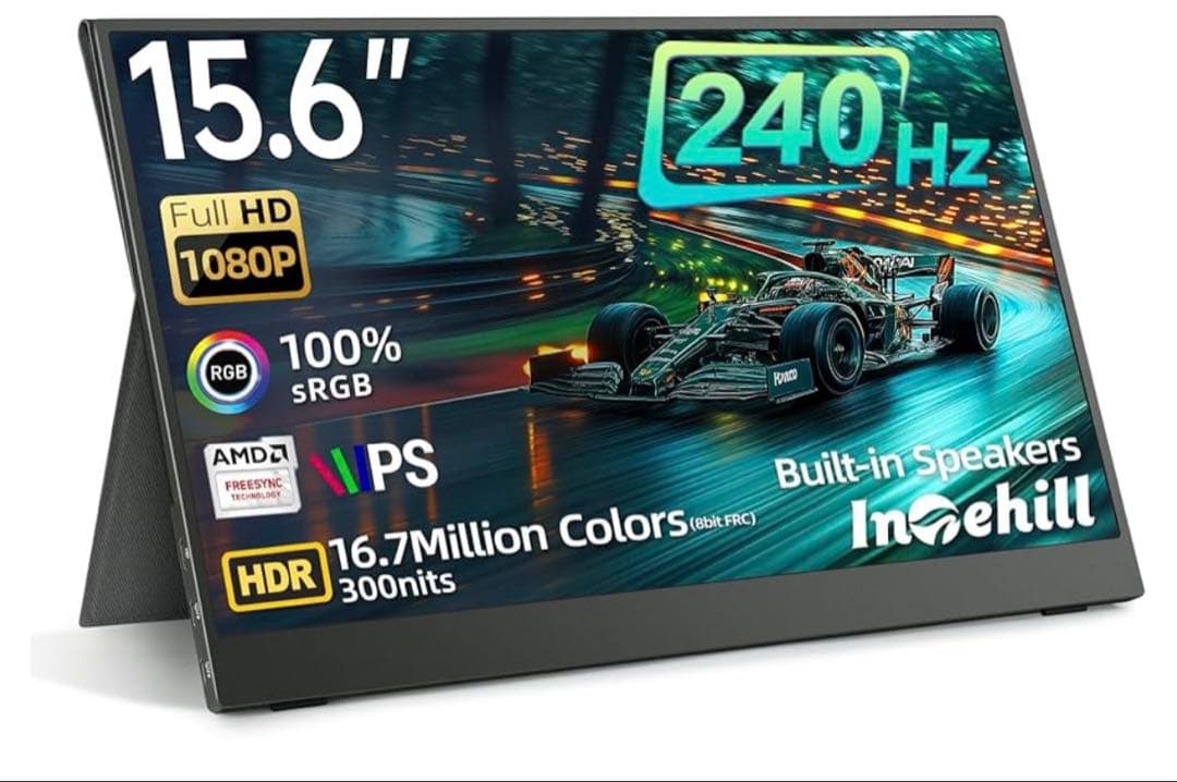 511003 Intehill モバイルモニター 240Hz 15.6インチ