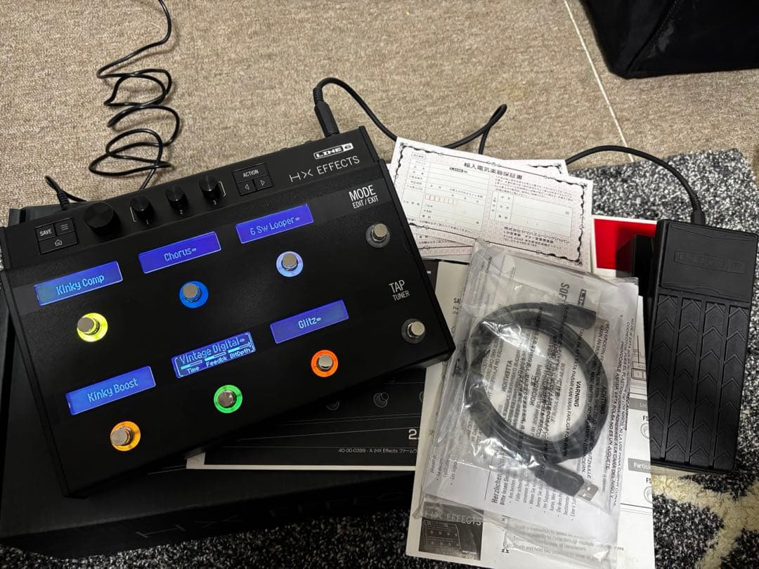 LINE 6 HX Effects エクスプレッションペダルEX1付属