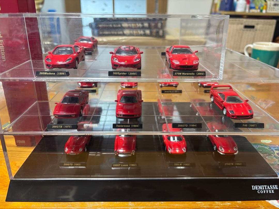 ダイドーデミタス　Ferrari フェラーリ ミニカー 19台セット