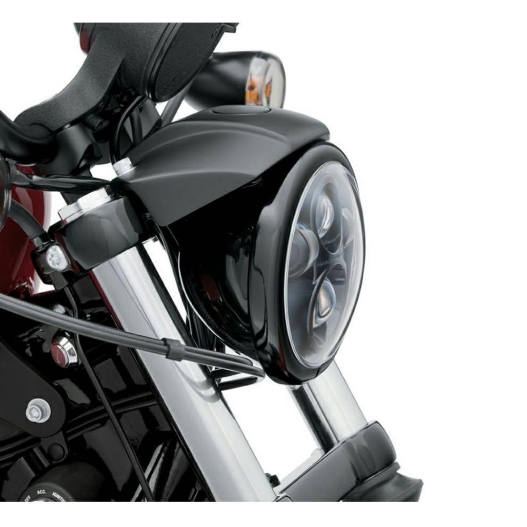 【田舎男子様】ハーレー純正 5-3/4インヘッドライトトリムリンググロスブラック