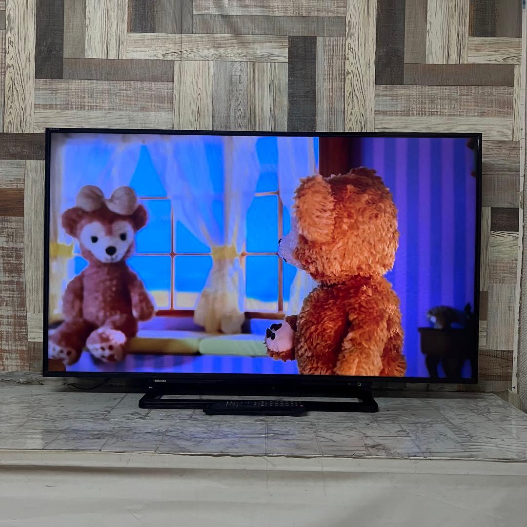 即日受渡❣️全国送料込東芝50型液晶テレビ外付けHDD録画対応　HDMI×2端子