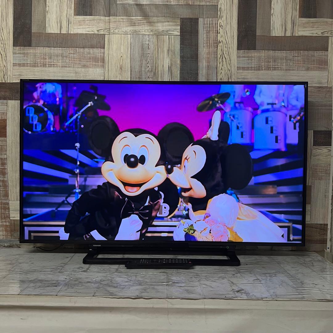 即日受渡❣️全国送料込東芝50型液晶テレビ外付けHDD録画対応　HDMI×2端子