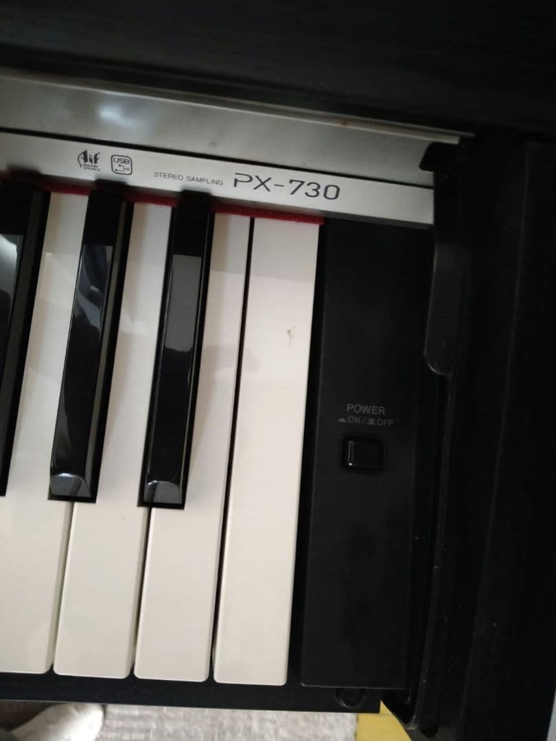 引き取り希望★愛媛県★CASIO 電子ピアノと椅子のセットPX-730BK