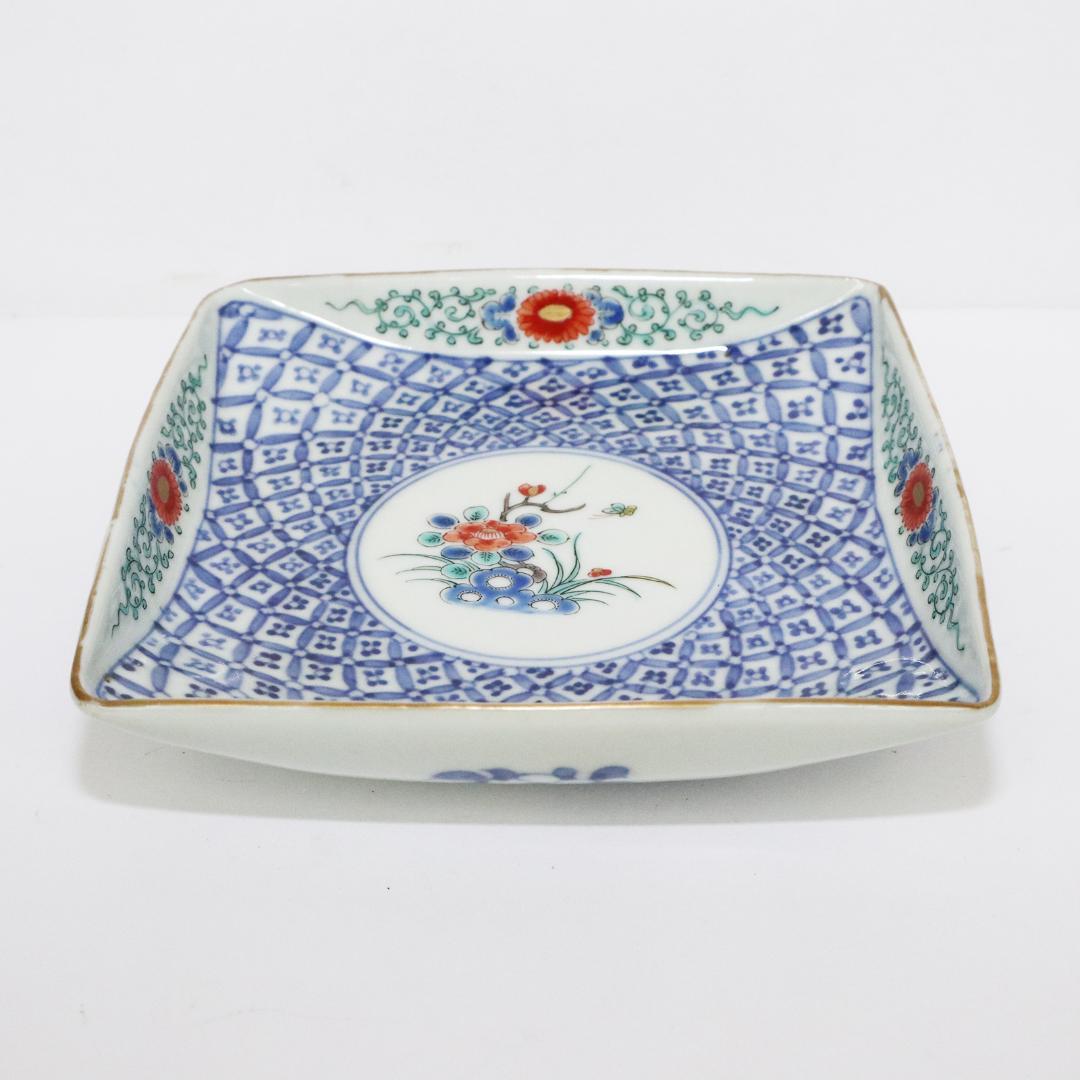 大明成化年製　角皿　5客　古伊万里　明治期