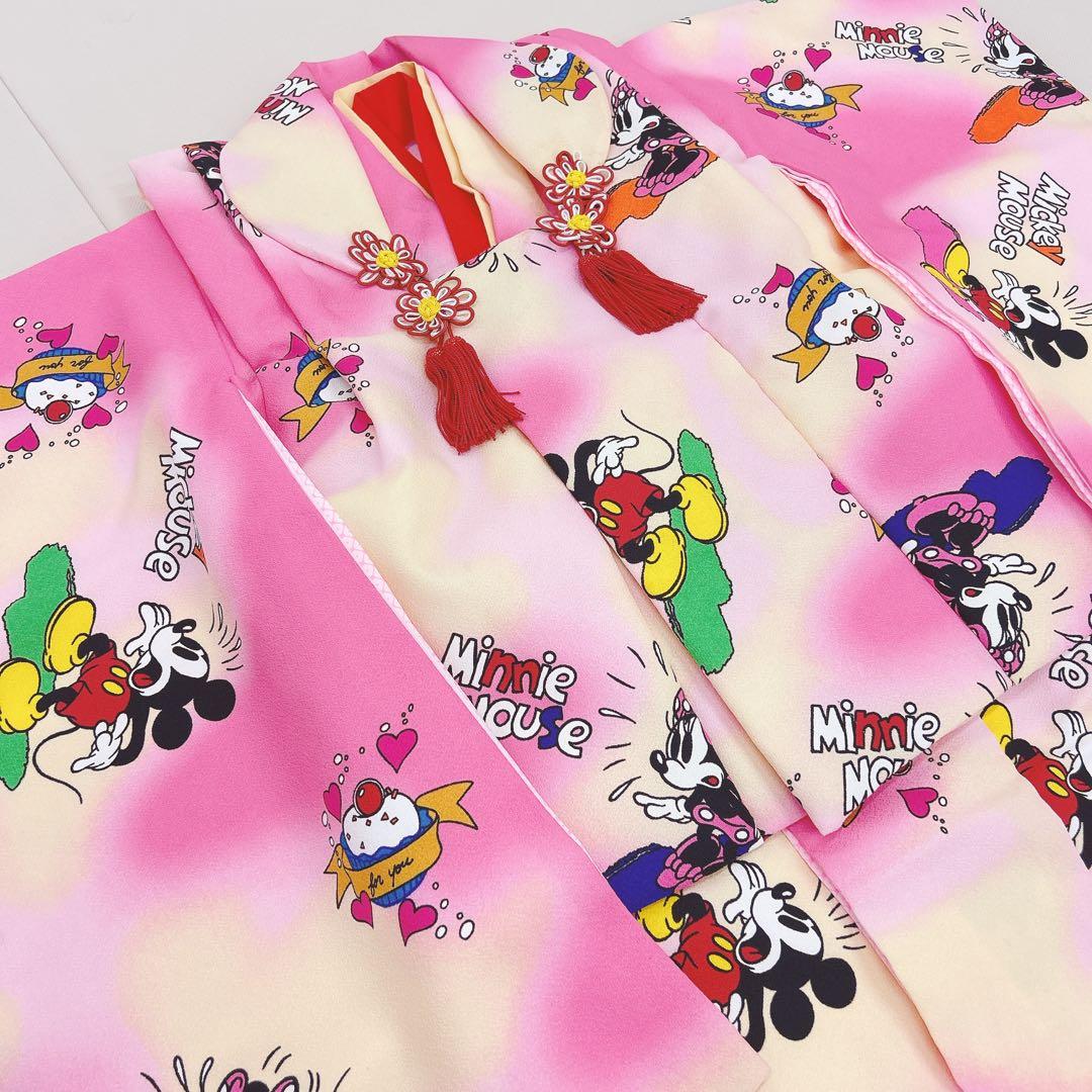 Walt Disney 七五三3歳女の子　ミッキー&ミニー　被布セット