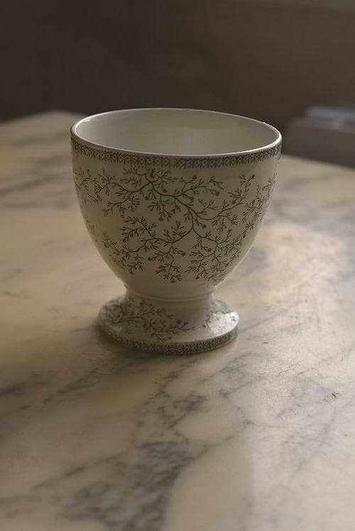 逸品1841年　クレイユエモントロー窯　ヤドリギの器　美品ボウル　アンティーク