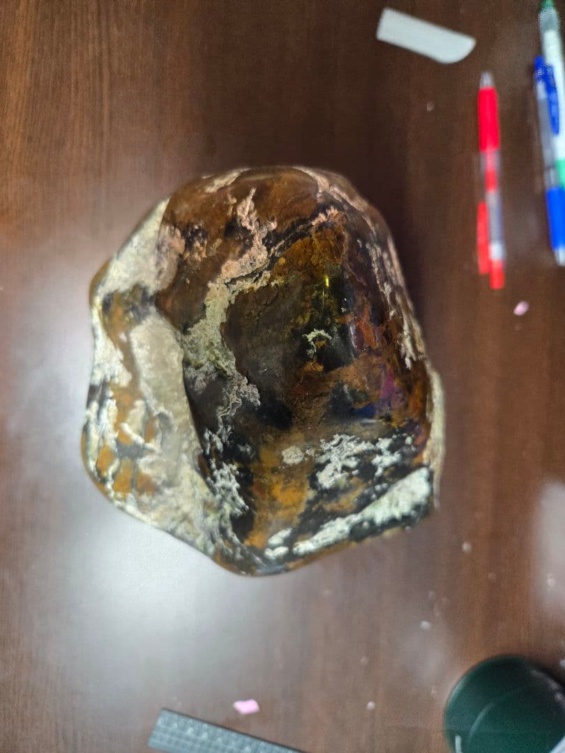 天然石 木製台座付き