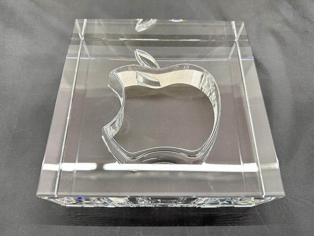 Apple 正規品 ガラス 非売品 HOYA製 モニュメント スタンド