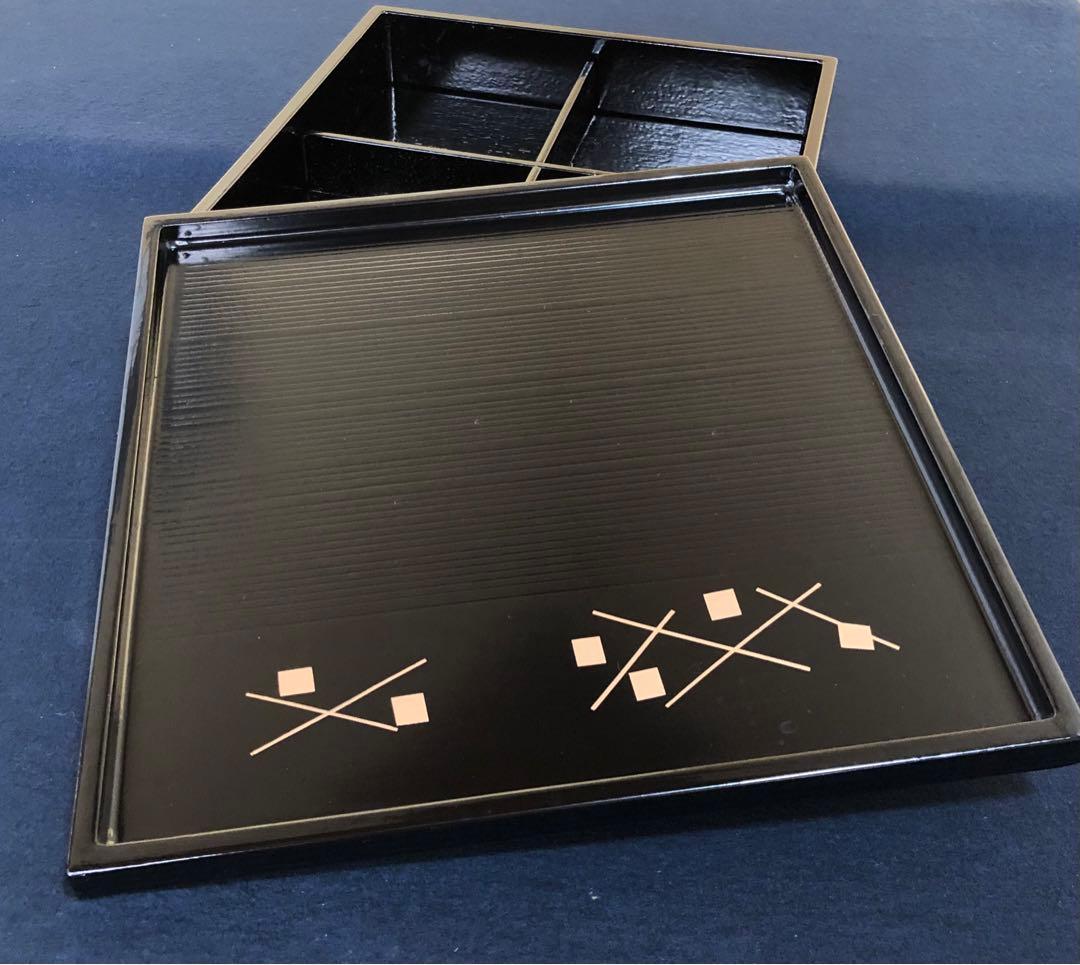 《R》輪島塗 松花堂弁当5客 林漆器店 木箱 251218か1