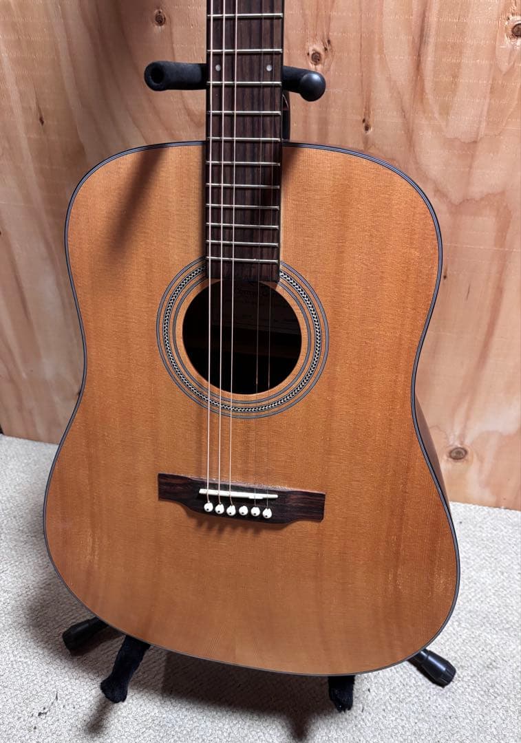 トップ単板　SX アコースティックギター 未使用リペア済品/純正ケース付き