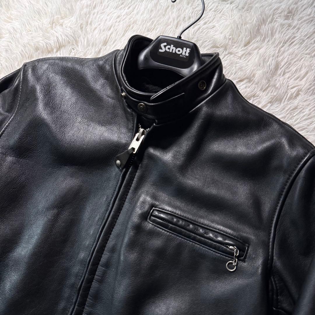 ワ*ズ様 【米国製】schott ライダースジャケット　シングル 641 黒　本