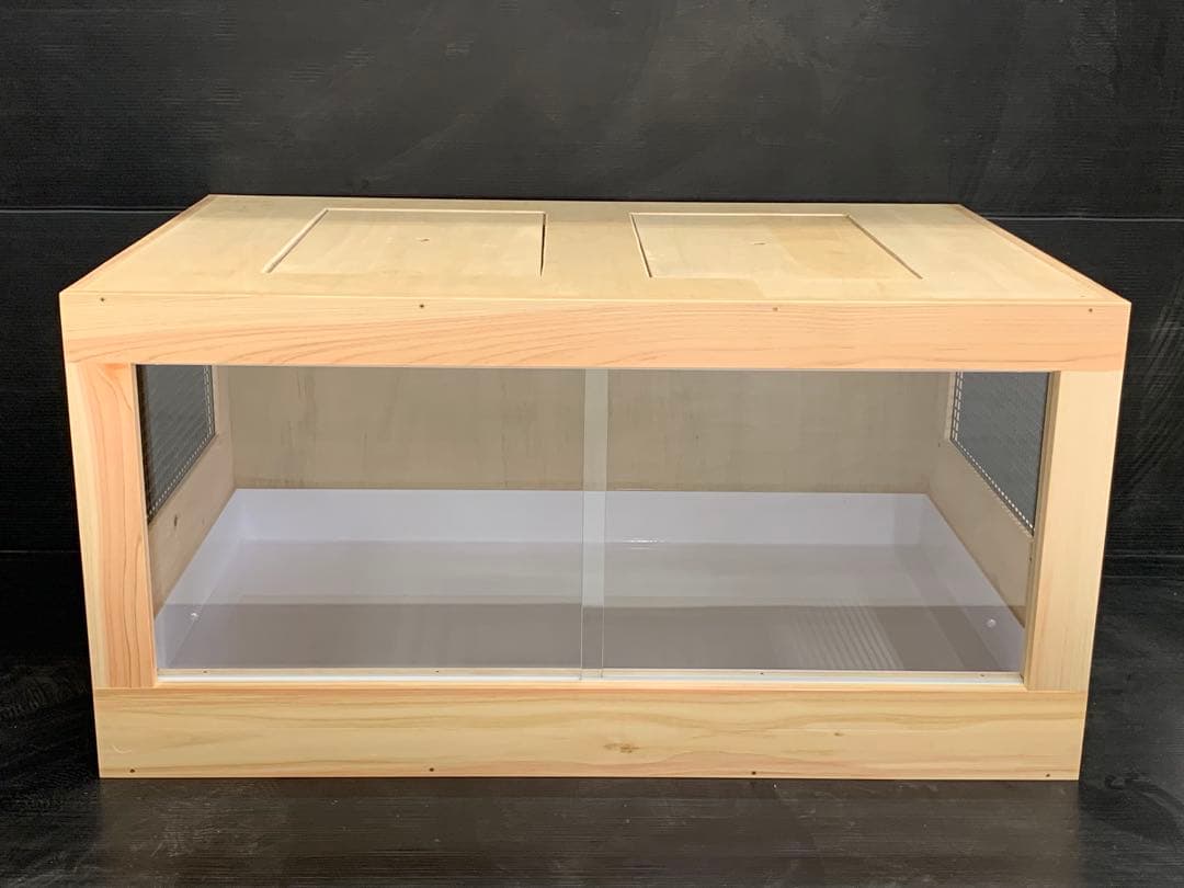 1台限定　ステンメッシュ仕様木製ケージ　900×600×450　小動物、爬虫類用