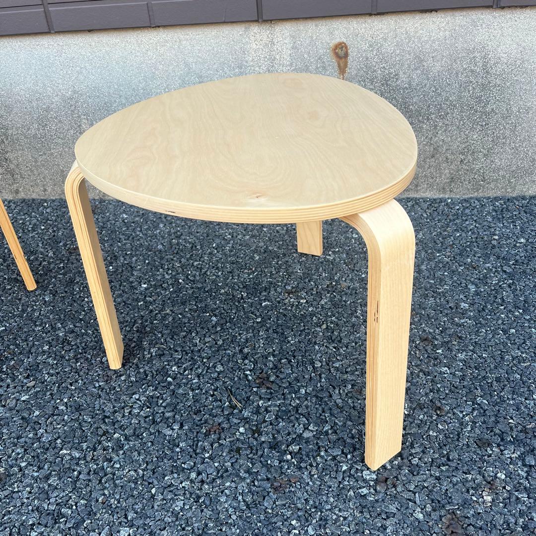 【 美品/送料込み 】IKEA スヴァルスタ ネストテーブル2点セット　バーチ
