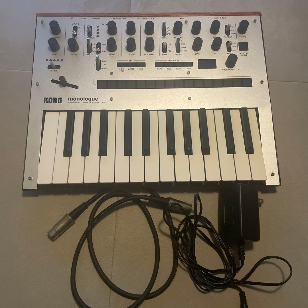 KORG monologue アナログシンセサイザー_シルバー