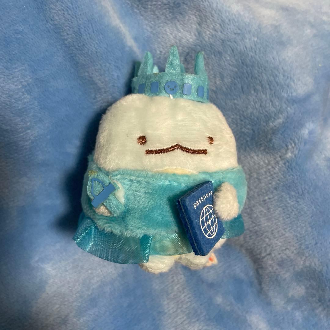 すみっコぐらし　おへやのすみでたびきぶん　とかげ　自由の女神　てのりぬいぐるみ