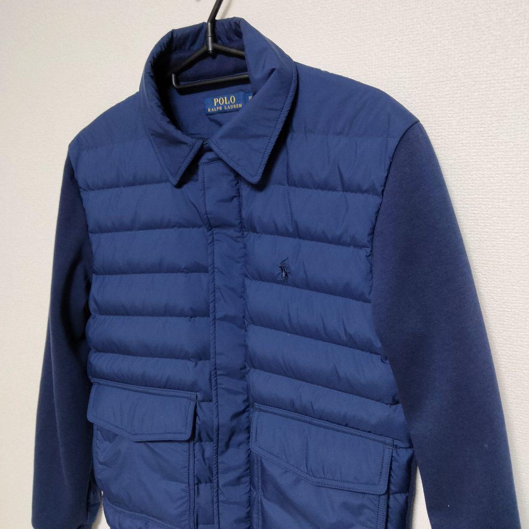 POLO ラルフローレン ハイブリッド ダウンブルゾン メンズXS ネイビー系